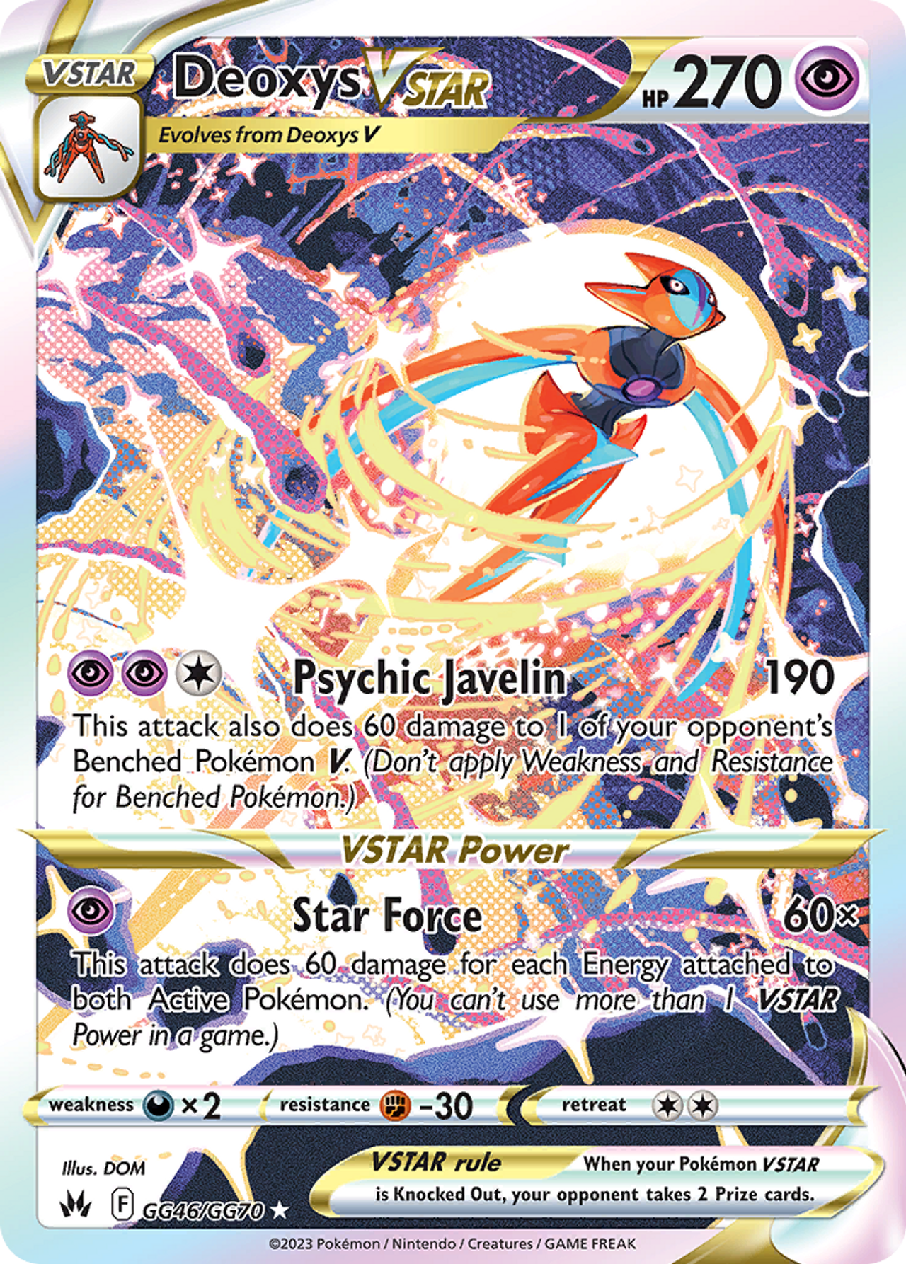 Deoxys VSTAR #GG46/GG70 - Crown Zenith