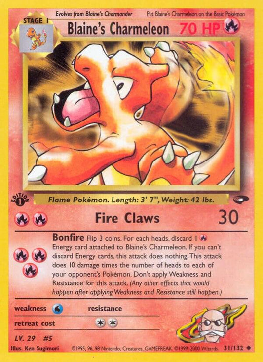 Blaine's Charmeleon [1st Edition] 31/132 - Gym Challenge (LP)