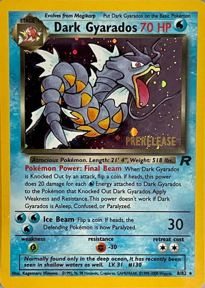 Dark Gyarados [Prerelease] 8/82 - Team Rocket (MP)
