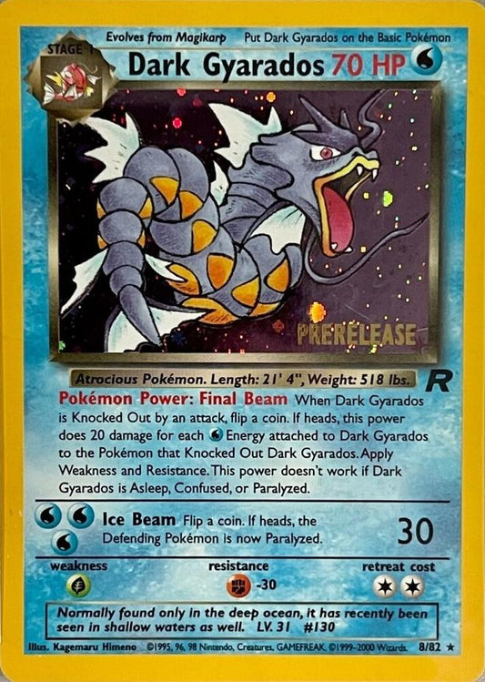 Dark Gyarados [Prerelease] 8/82 - Team Rocket (MP)