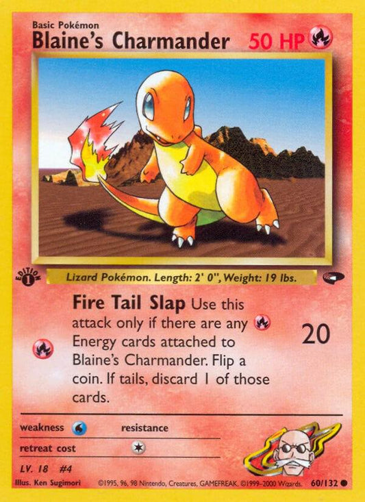 Blaine's Charmander [1st Edition] 60/132 - Gym Challenge (LP)
