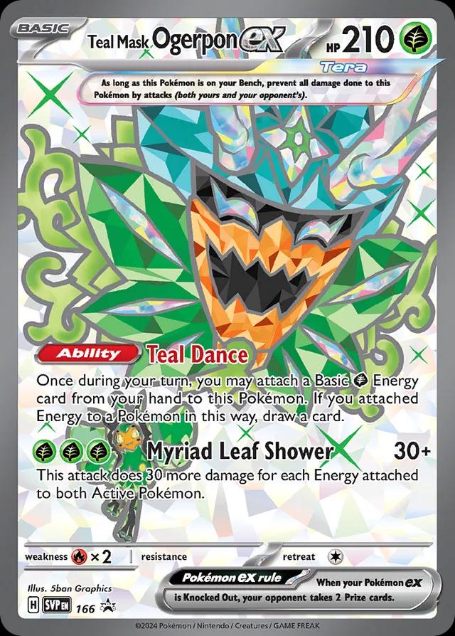 Teal Mask Ogerpon EX Promo #166 - SV