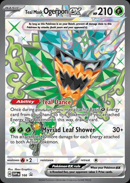 Teal Mask Ogerpon EX Promo #166 - SV