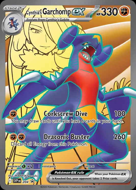 Cynthia's Garchomp EX #204 Promo - SV10