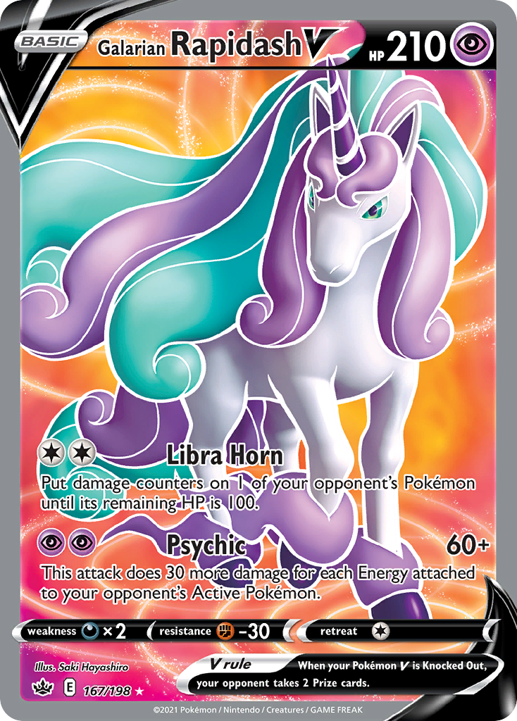 Galarian Rapidash V #167/198 - Chilling Reign