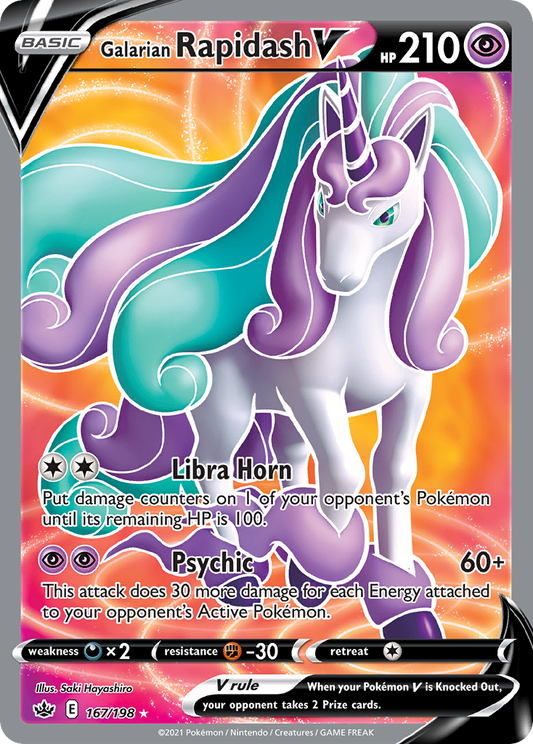Galarian Rapidash V #167/198 - Chilling Reign