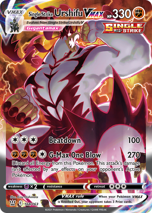 Single Strike Urshifu VMAX #168 - Battle Styles