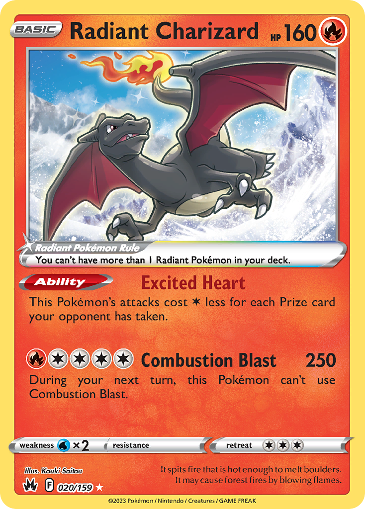 Radiant Charizard #020/159 - Crown Zenith