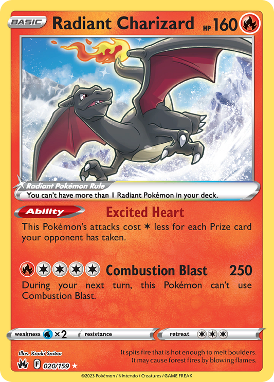 Radiant Charizard #020/159 - Crown Zenith
