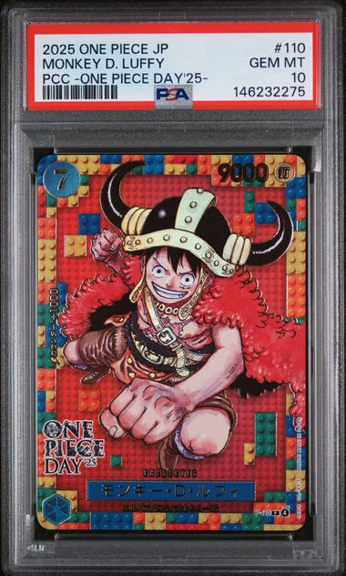 Monkey D Luffy P-110 2025 One Piece Day 2025 - PSA 10 – Jarocards