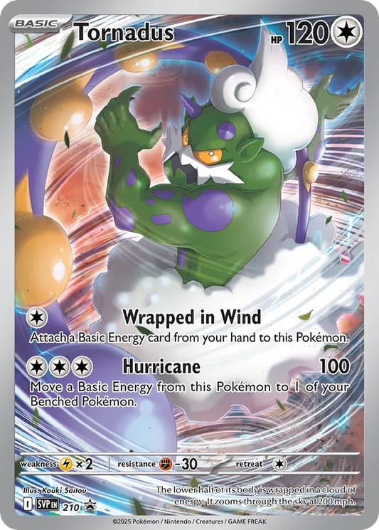 Tornadus #210 ETB Promo (Sealed) - White Flare