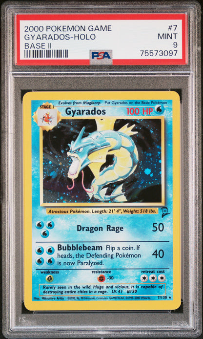 (2000) Gyarados Holo #7 - PSA 9