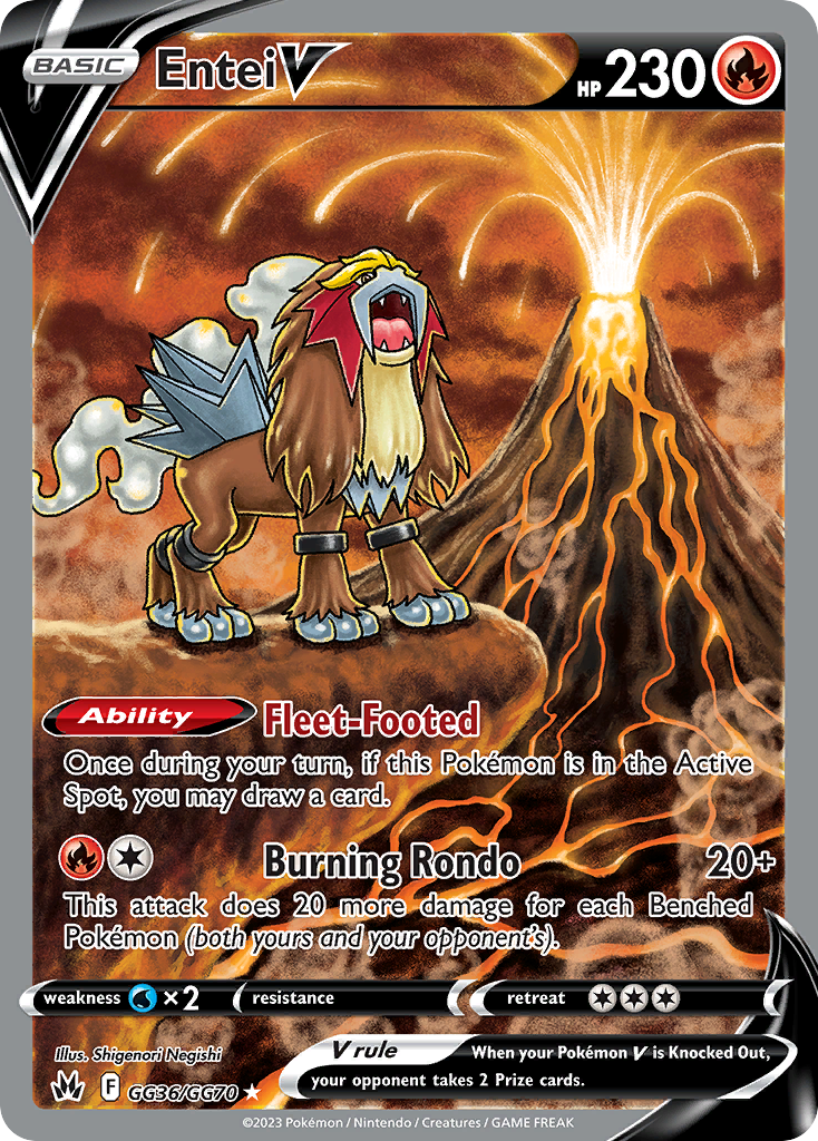 Entei V #GG36/GG70 - Crown Zenith