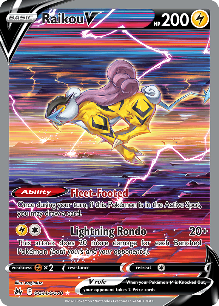 Raikou V #GG41/GG70 - Crown Zenith
