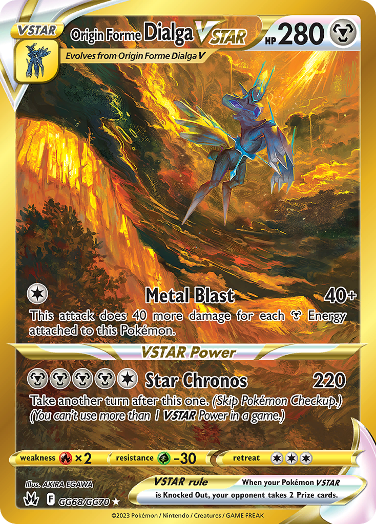Origin Forme Dialga VSTAR #GG68 - Crown Zenith