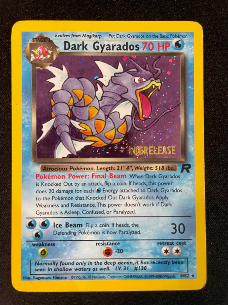 Dark Gyarados [Prerelease] 8/82 - Team Rocket (MP)