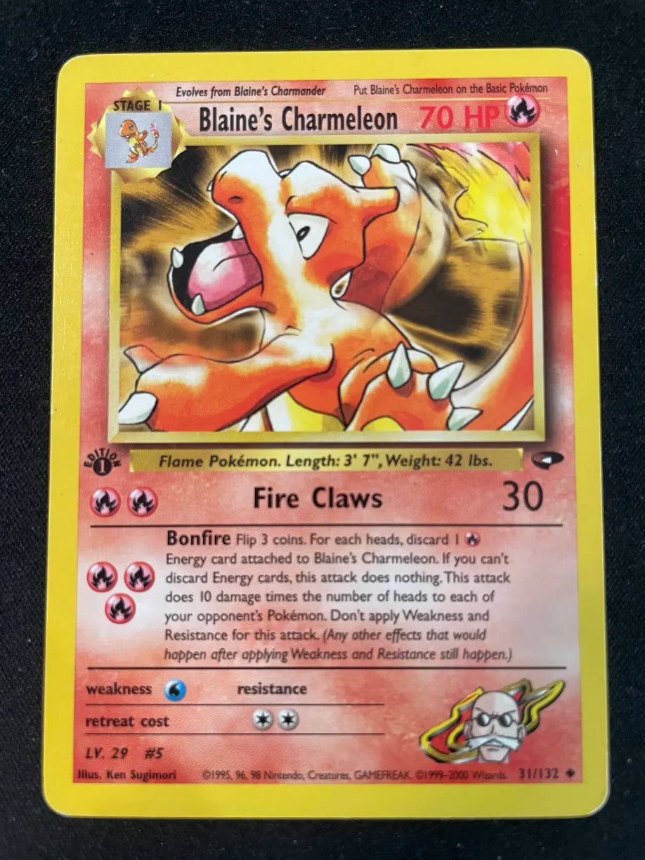 Blaine's Charmeleon [1st Edition] 31/132 - Gym Challenge (LP)