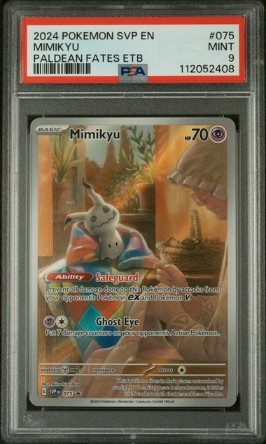 Mimikyu Black Star Promo #075 - PSA 9