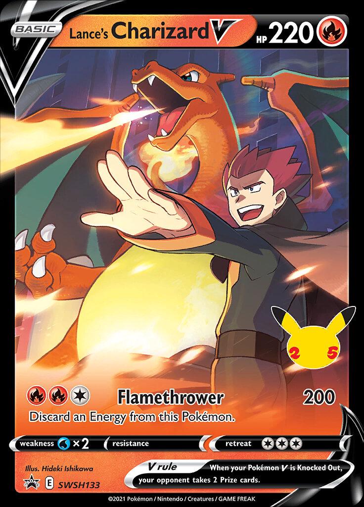 Lance's Charizard V #SWSH133 - Celebrations