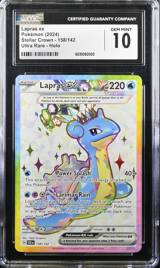 Lapras EX #158/142 - CGC 10